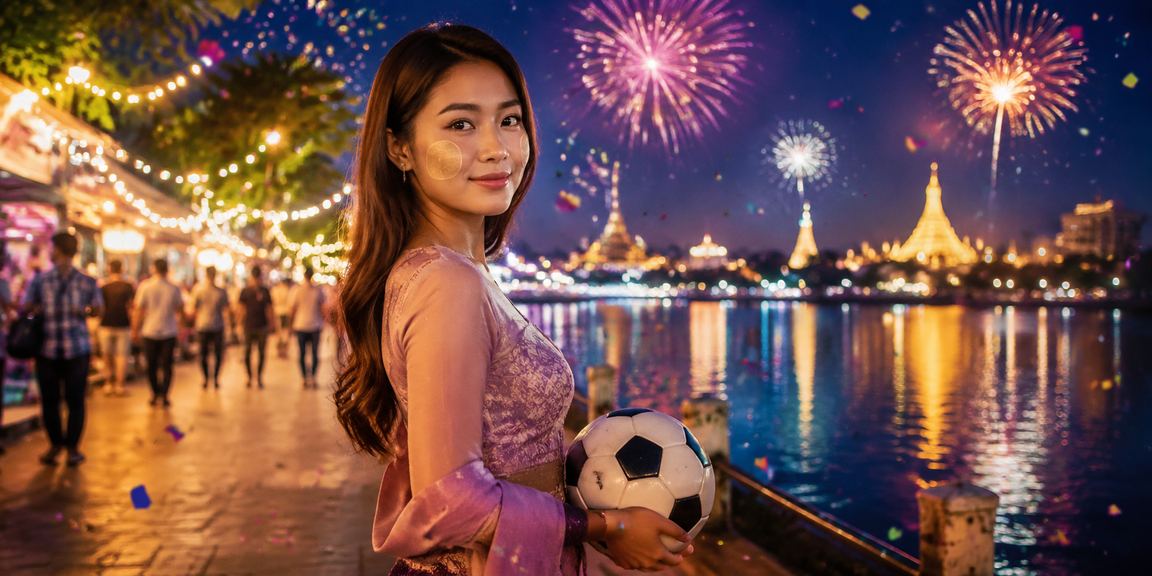ရန်ကုန် အင်းလားကန်ကမ်းခြေတွင် ဘောလုံး လောင်းကစားသူများ